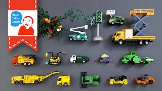 Siku and Tomica Special Vehicles Collections with forestry bucket