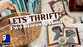 HOME DECOR THRIFT SHOPPING + STYLED HAUL | GOODWILL THRIFT WITH ME FOR COTTAGE DECOR SPRING 2022