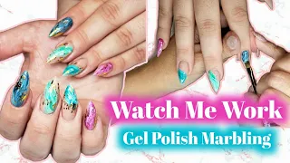 WATCH ME WORK NAILS 2020 ~ MULTI COLOR MARBLE NAILS