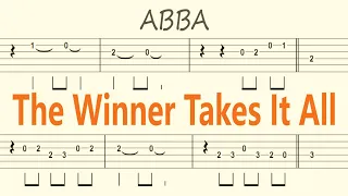 The Winner Takes It All / ABBA Guitar Solo Tab+BackingTrack