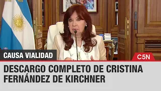 CAUSA VIALIDAD: DESCARGO COMPLETO de CRISTINA FERNÁNDEZ de KIRCHNER