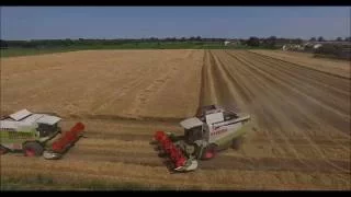 Trebbiare con CLAASse (Harvest with CLAAS) drone HD