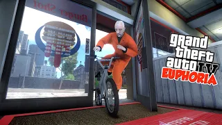 Prisoner Ragdoll Fails and Crashes in Grand Theft Auto 4 → Euphoria Ragdolls 🔴 4K