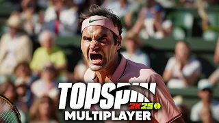 TOPSPIN 2K25 MULTIPLAYER Gameplay - SUPER TENSE