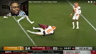JuJuReacts to #5 Tennessee vs South Carolina Highlights | College Football Week 12
