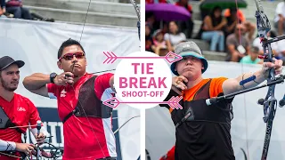 Canada and Netherlands shoot-off for recurve bronze in Medellin | Fivics tiebreak