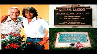 MICHAEL LANDON Y LORNE GREENE AMIGOS HASTA LA ETERNIDAD /¡ESTAN ENTERRADOS JUNTOS !