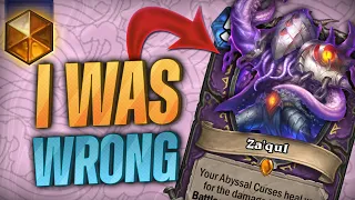 I was Wrong About This Deck  - Curse Warlock - Hearthstone