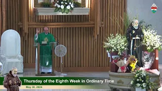LIVE | May 30, 2024 | 5 p.m. | Thursday of the Eighth Week in Ordinary Time