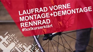 Rennrad Vorderrad ausbauen & einbauen - #fxxlkurzerklärt