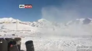 Apache Helicopter Crashes Into Snow In Afghanistan