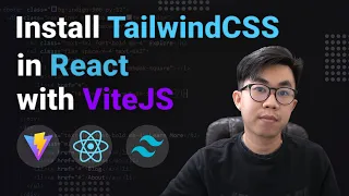 How to use Tailwind CSS in React with Vite | Install TailwindCSS in React with ViteJS for Beginners