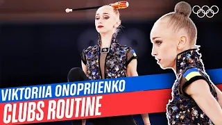 Viktoriia Onopriienko's beautiful clubs routine at Tokyo 2020