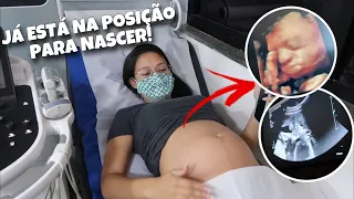 CHOCADA COM ESSA ULTRA 😱 A BEBÊ JÁ ESTÁ NA POSIÇÃO PRA NASCER! FALTAM 10 SEMANAS PARA O PARTO ❤️