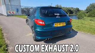 Peugeot 206 Custom Exhaust 2.0