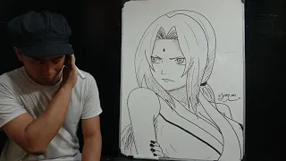 Kelas Menggambar‼️Cara menggambar TSUNADE SENJU | Kalian pasti Bisa😊