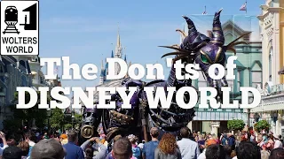Visit Disney - The Don'ts of Visiting Disney World