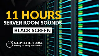 SERVER ROOM Sounds - White Noise Black Screen