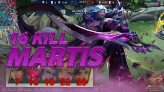 Mobile Legends Martis 16Kill😱 Sevage | Mobile Legends Uzbekistan Martisda 16kill