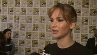 Jennifer Lawrence's The Hunger Games Catching Fire Quick Interview from Comic-Con