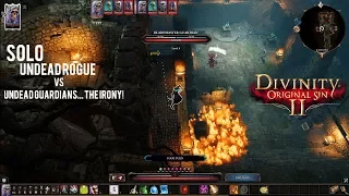 Divinity: Original Sin 2 - {SOLO} Undead rogue vs Fort Joy Crypt guardians