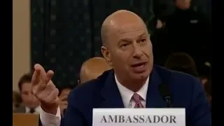 Sondland takes down Trump in BOMBSHELL testimony at impeachment hearing