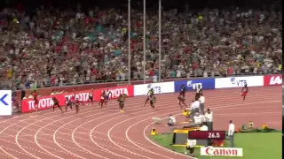 Mens 4x100m Relay Final Jamaica win 37.37 - IAAF World Athletics Championship Beijing 2015