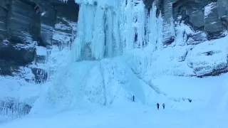 Taughannock Falls in Winter near Ithaca, NY