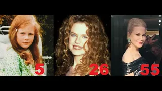 Nicole Kidman from 1 to 55 years old