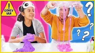 Görevli Slime Challenge Zarftan Ne Çıkarsa Slaym Dila Kent