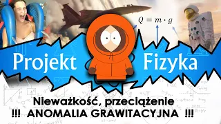 Ciężar, stan nieważkości, przeciążenia i niedociążenia, anomalia grawitacyjna, №63 ⚛ Projekt Fizyka