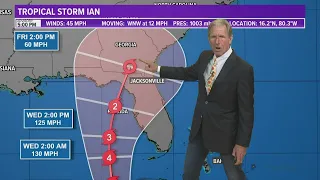 Hurricane tracking: Tropical Storm Ian continues to strengthen | Sept. 25 at 6pm