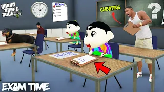 Franklin Giving Exam On First Day Of School With SHINCHAN in GTA 5! | Lovely Gaming