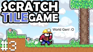 Scratch Tile Scrolling Game | World Generation - Ores, Trees, and Foliage!! (#3)