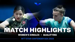 Adina Diaconu vs Lam Yee Lok | WS Qual | WTT Star Contender Goa 2023