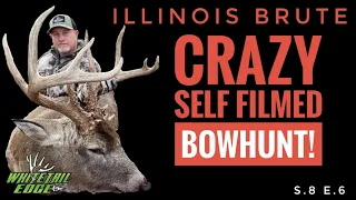 CRAZY self filmed BOW HUNT! (HUGE BODIED WHITETAIL!!!)