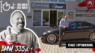 BMW 335d Tuning | Stage 1 Optimierung | 0-100 km/h & 100-200 km/h | FastTuning