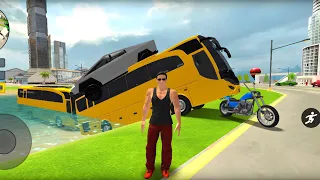 Bus Bike and Police Car Driving in Open World - Go To Town 6 - Android Gameplay