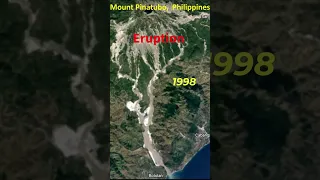 Before and After Mount Pinatubo Eruption, Philippines