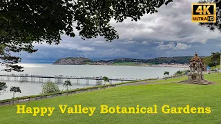 Morning Walk Trinity Square To Happy Valley Botanical Gardens, Llandudno in 4K