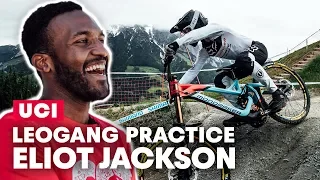 Leogang Practice Action with Eliot Jackson | UCI DH MTB World Cup 2019