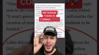 METAMASK TOKEN IS COMING! MASSIVE AIRDROP?