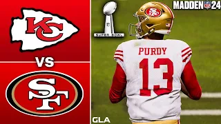 49ers vs. Chiefs Simulation | Super Bowl 58 | Madden 24 PS5