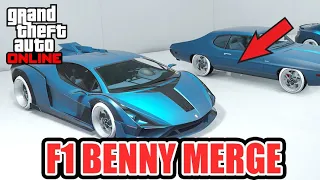 GTA 5 ONLINE SOLO F1 BENNY MERGE CAR TO CAR MERGE GLITCH AFTER PATCH 1.58 *NETCUT* (PSN/XBOX)