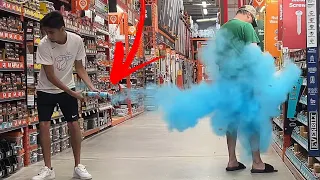 Popping Gender Reveal Cannons At People Prank! | Part 4