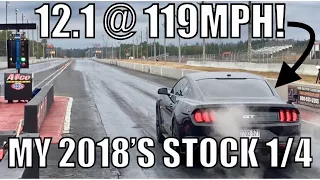 2018 Mustang GT RUNS its BEST 1/4 mile Time Yet!