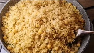 Easy Chickpea Rice Recipe | Instant Chickpea Rice Recipe | Einfaches Kichererbsenreis Rezept