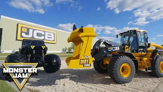 Monster Jam 🤝JCB The Official Heavy Equipment Partner of #MonsterJam