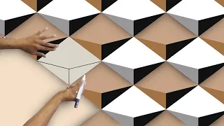 easy and simple tricks 3D wall painting | 3D wall modern paint design | interior design