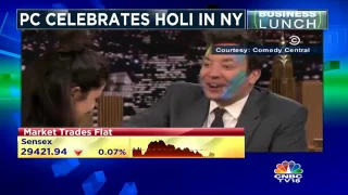 Priyanka Chopra Celebrates Holi With Jimmy Fallon